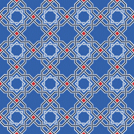 スカーフ（幾何学系デザイン）#159