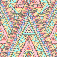 スカーフ（幾何学系デザイン）#172